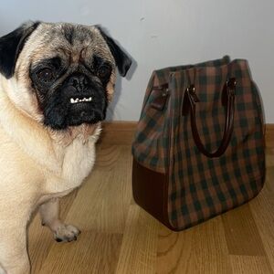 Vintage 70’s Tweed hobo handbag